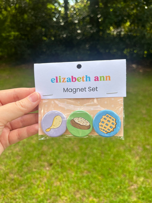 3 Piece Potatoes Magnet Pack