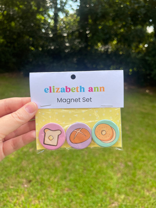 3 Piece Bread Magnet Pack