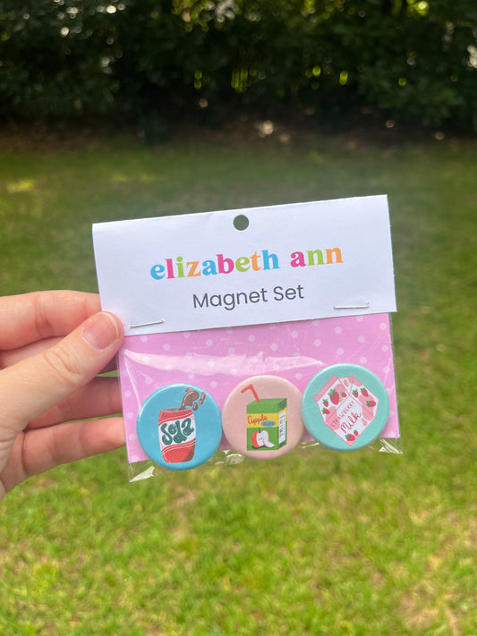 3 Piece Drink Magnet Pack