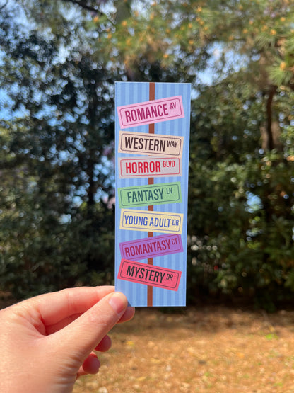 Book Genre Bookmark