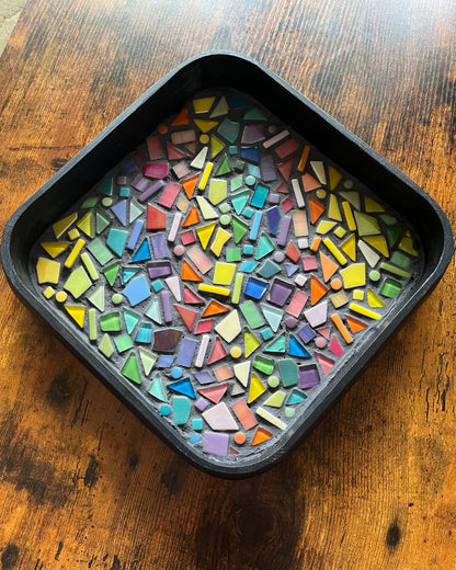 Rainbow Gradient Mosaic Tray