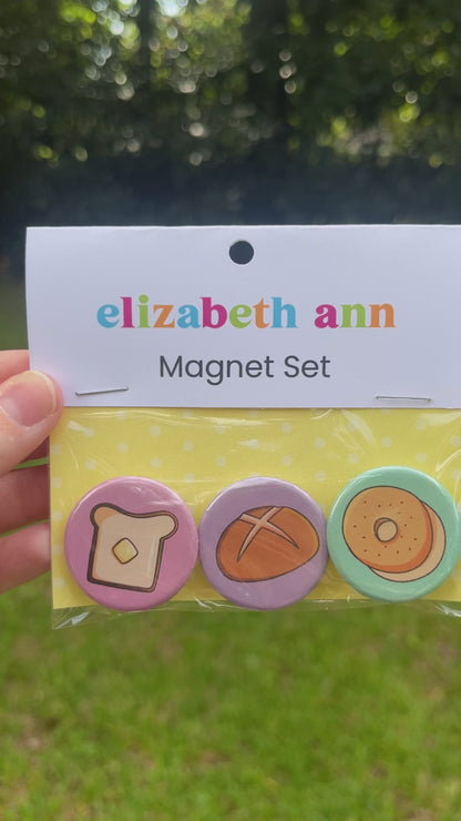 3 Piece Bread Magnet Pack